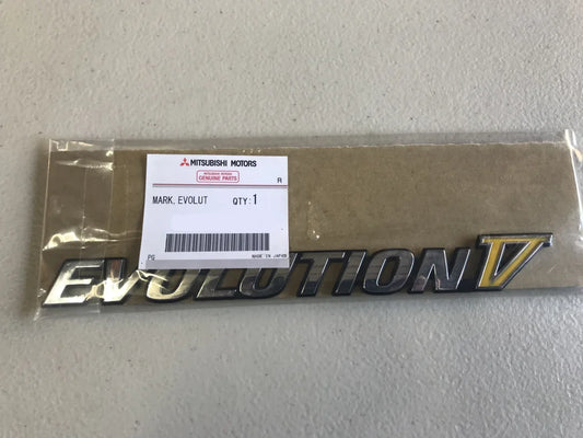 "Evolution V" Badge to suit Mitsubishi Lancer CP9A Evo 5 - Vega Autosports