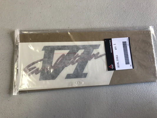 "Evolution VI" Decal to suit Mitsubishi Evo 6 CP9A Red/Black/Silver - Vega Autosports