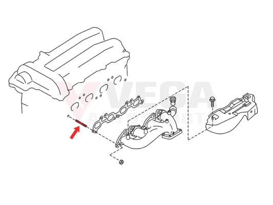 Exhaust Manifold Cylinder Head Stud to suit Nissan Silvia S13 S14 S15 180SX SR20DE/T 14064-AW00A Engine