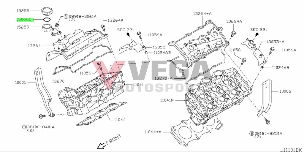 Filler Cap O-Ring To Suit Nissan R35 Gtr 15066-Eb300 Engine