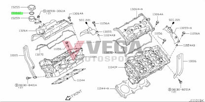 Filler Cap O-Ring To Suit Nissan R35 Gtr 15066-Eb300 Engine