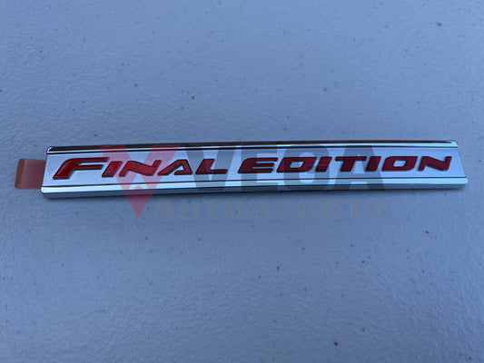 "Final Edition" Emblem to suit Mitsubishi Lancer Evolution 10 - Vega Autosports