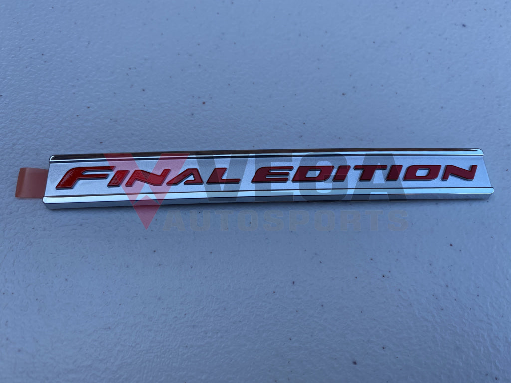 "Final Edition" Emblem to suit Mitsubishi Lancer Evolution 10 - Vega Autosports