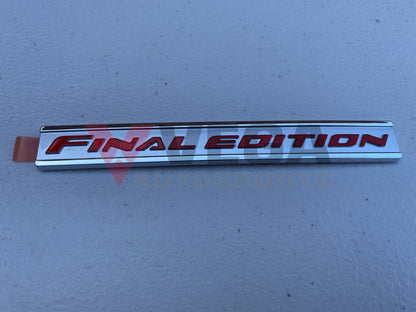 "Final Edition" Emblem to suit Mitsubishi Lancer Evolution 10 - Vega Autosports