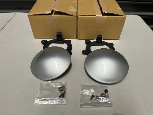 Fog Light Covers (Pair) Silver To Suit Mitsubishi Lancer Evo 6 Gsr / Rs Exterior