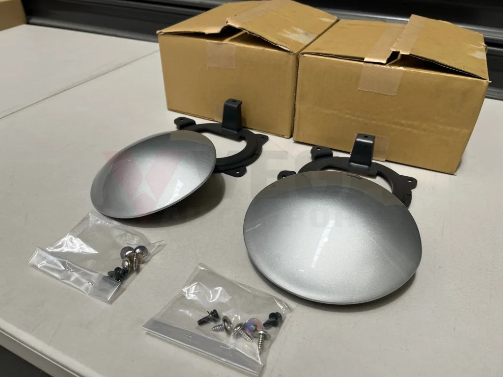 Fog Light Covers (Pair) Silver To Suit Mitsubishi Lancer Evo 6 Gsr / Rs Exterior