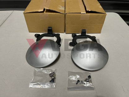 Fog Light Covers (Pair) Silver To Suit Mitsubishi Lancer Evo 6 Gsr / Rs Exterior