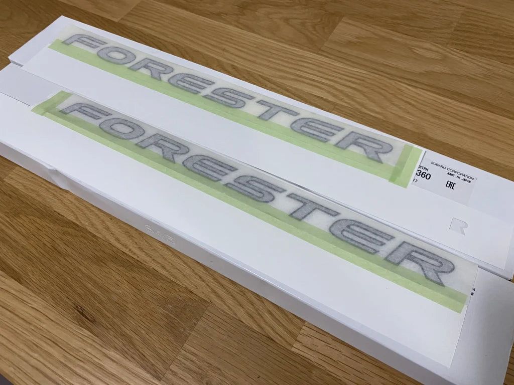 Forester Door Emblem Set (Rhs & Lhs) To Suit Subaru Sf5 00-02 Emblems Badges And Decals