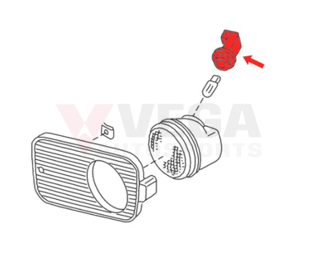 Front Bar Indicator Bulb Holder to suit Nissan 180SX Type X / Skyline R33 GTR 26243-24U10 Electrical