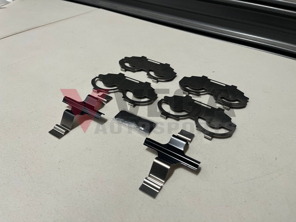 Front Brake Pad Retainer Clip And Shim Set To Suit Nissan Z Rz34 Nismo 2023 + Brakes