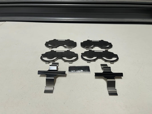 Front Brake Pad Retainer Clip And Shim Set To Suit Nissan Z Rz34 Nismo 2023 + Brakes