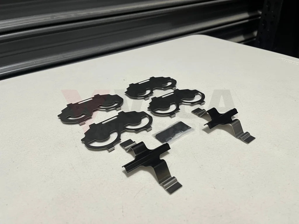 Front Brake Pad Retainer Clip And Shim Set To Suit Nissan Z Rz34 Nismo 2023 + Brakes