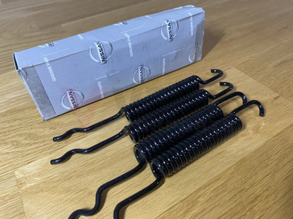 Front Brake Shoes Return Spring Set (4-Piece) To Suit Datsun 1200 Ute 10.1975 - 10.1989 Brakes
