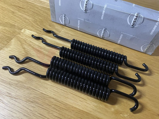 Front Brake Shoes Return Spring Set (4-Piece) To Suit Datsun 1200 Ute 10.1975 - 10.1989 Brakes