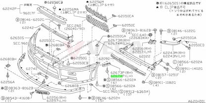 Front Bumper Bracket Rhs & Lhs Set To Suit Nissan Skyline R34 Gtr Exterior