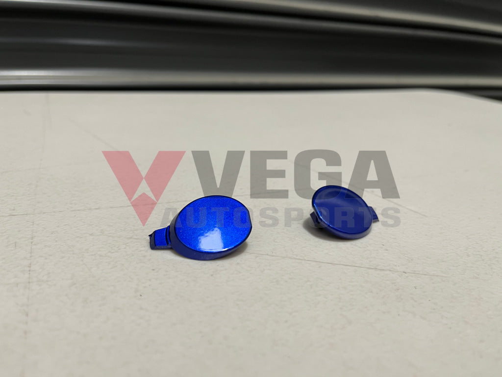 Front Bumper Caps Set Rhs & Lhs - Electric Blue To Suit Mitsubishi Lancer Evo 9 Ct9A 6400A392Ba /