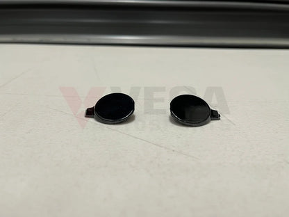 Front Bumper Caps Set Rhs & Lhs - Tarmac Black To Suit Mitsubishi Lancer Evo 9 Ct9A 6400A391Xa /
