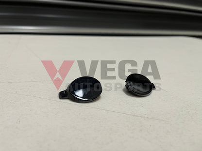 Front Bumper Caps Set Rhs & Lhs - Tarmac Black To Suit Mitsubishi Lancer Evo 9 Ct9A 6400A391Xa /