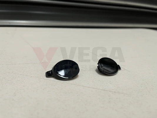 Front Bumper Caps Set Rhs & Lhs - Tarmac Black To Suit Mitsubishi Lancer Evo 9 Ct9A 6400A391Xa /