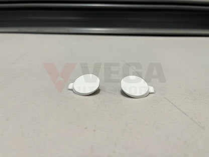 Front Bumper Caps Set Rhs & Lhs - White To Suit Mitsubishi Lancer Evo 9 Ct9A 6400A391Wa / 6400A392Wa