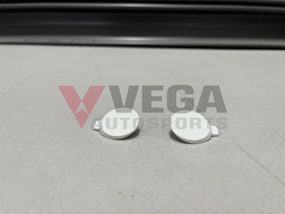 Front Bumper Caps Set Rhs & Lhs - White To Suit Mitsubishi Lancer Evo 9 Ct9A 6400A391Wa / 6400A392Wa