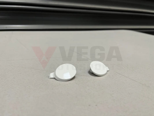 Front Bumper Caps Set Rhs & Lhs - White To Suit Mitsubishi Lancer Evo 9 Ct9A 6400A391Wa / 6400A392Wa