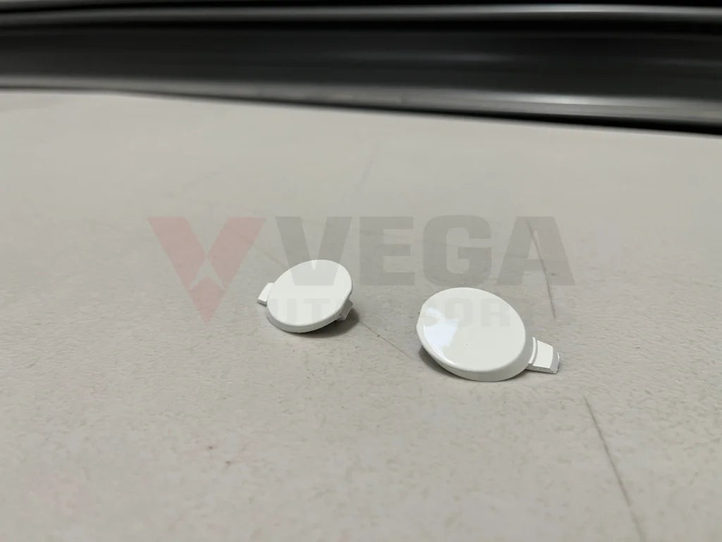 Front Bumper Caps Set Rhs & Lhs - White To Suit Mitsubishi Lancer Evo 9 Ct9A 6400A391Wa / 6400A392Wa
