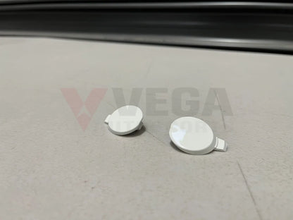 Front Bumper Caps Set Rhs & Lhs - White To Suit Mitsubishi Lancer Evo 9 Ct9A 6400A391Wa / 6400A392Wa