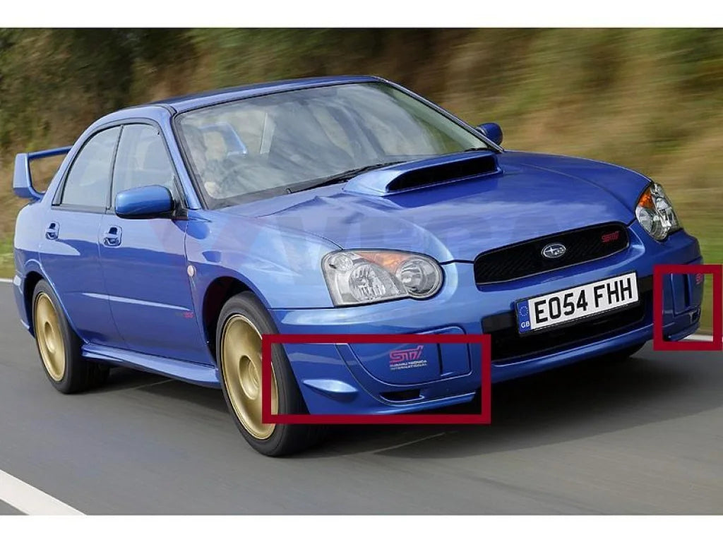 Front Bumper Cover Skirt Rhs &lhs To Suit Subaru Impreza Wrx Sti 04-05 Gd / Gg