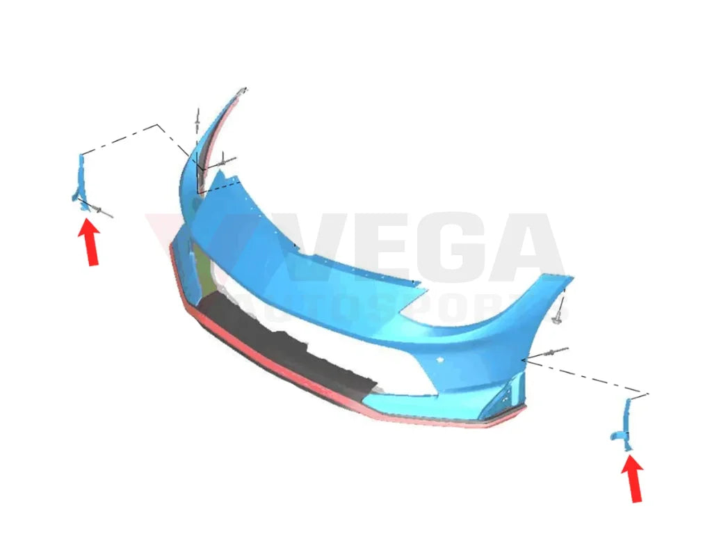 Front Bumper/Fascia Side Finisher Set To Suit Nissan Z 2024 + Nismo Rz34 Exterior
