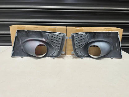 Front Bumper Fog Light Covers(Satin White Pearl 37J) To Suit Subaru Wrx/Sti 11-14 Gr Gv