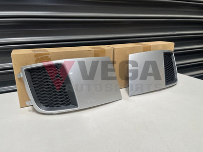 Front Bumper Fog Light Covers (Spark Silver Metallic C3S ) To Suit Subaru Wrx/Sti 11-14 Gr Gv