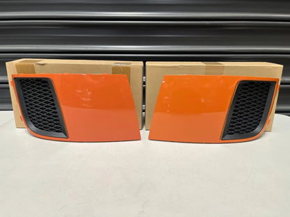 Front Bumper Fog Light Covers (Tangerine Orange Pearl G2U) To Suit Subaru Wrx/Sti Ts Type Ra 11-14