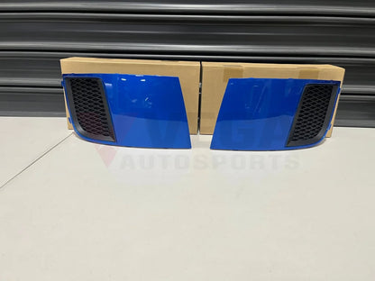 Front Bumper Fog Light Covers (Wr Mica Blue 02C) To Suit Subaru Wrx/Sti 11-14 Gr Gv 57731Fg310Pg /