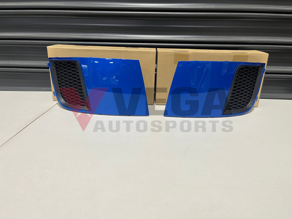 Front Bumper Fog Light Covers (Wr Mica Blue 02C) To Suit Subaru Wrx/Sti 11-14 Gr Gv 57731Fg310Pg /