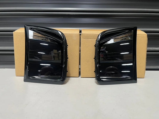 Front Bumper Side Covers (Pearl Black 32J) To Suit Subaru Wrx/Sti 08-14 Gr Gv 57731Fg160Vw /