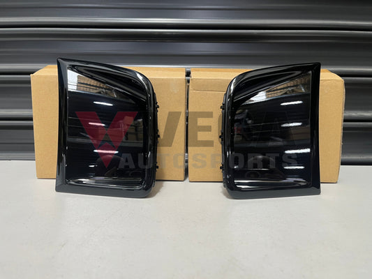 Front Bumper Side Covers (Pearl Black 32J) To Suit Subaru Wrx/Sti 08-14 Gr Gv 57731Fg160Vw /