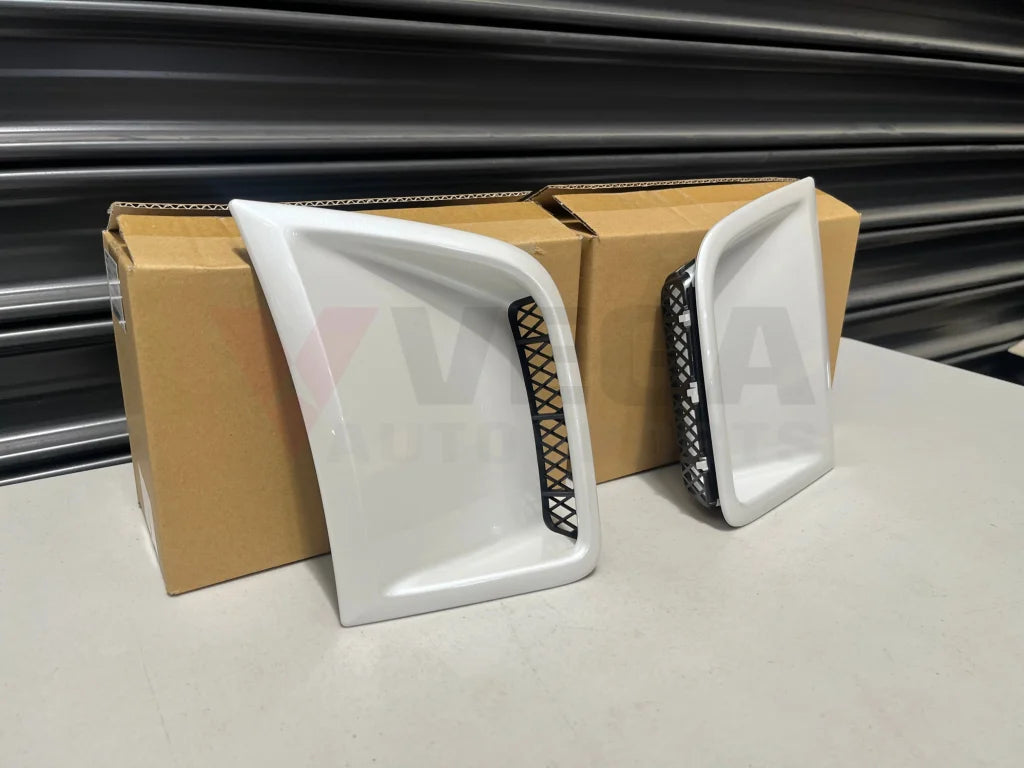 Front Bumper Side Covers (Satin White Pearl 37J) To Suit Subaru Wrx/Sti 08-14 Gr Gv 57731Fg160Wu /