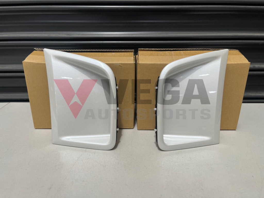 Front Bumper Side Covers (Satin White Pearl 37J) To Suit Subaru Wrx/Sti 08-14 Gr Gv 57731Fg160Wu /