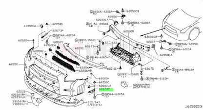 Front Bumper Upper Support Bracket Set (Rhs & Lhs) To Suit Nissan R35 Gtr Nismo 2012-2023