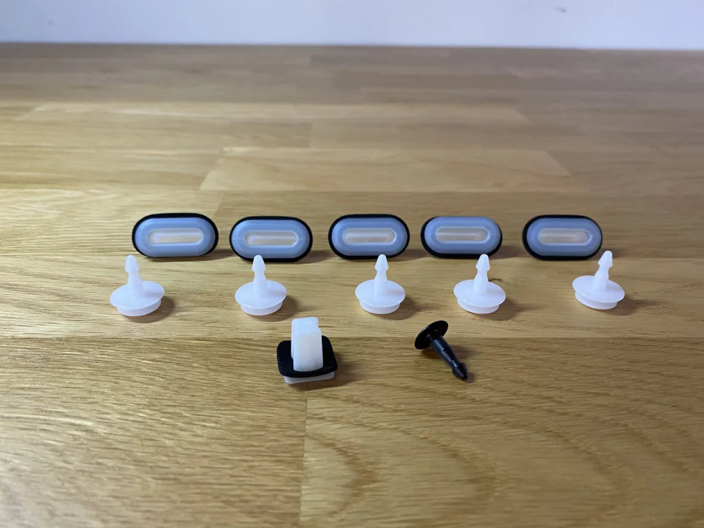 Front Cowl Panel Clip Set (12-Piece) To Suit Nissan Silvia S14 / S15 Models Exterior