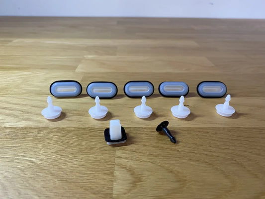 Front Cowl Panel Clip Set (12-Piece) To Suit Nissan Silvia S14 / S15 Models Exterior