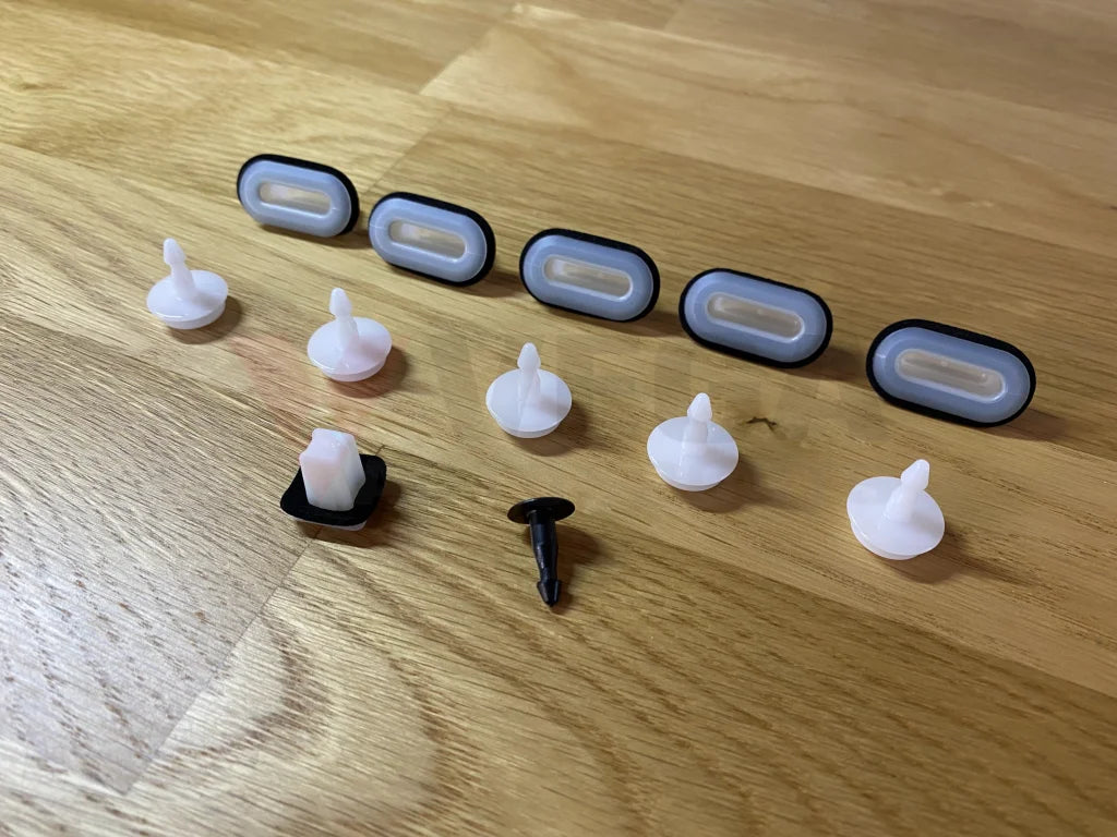 Front Cowl Panel Clip Set (12-Piece) To Suit Nissan Silvia S14 / S15 Models Exterior
