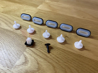 Front Cowl Panel Clip Set (12-Piece) To Suit Nissan Silvia S14 / S15 Models Exterior