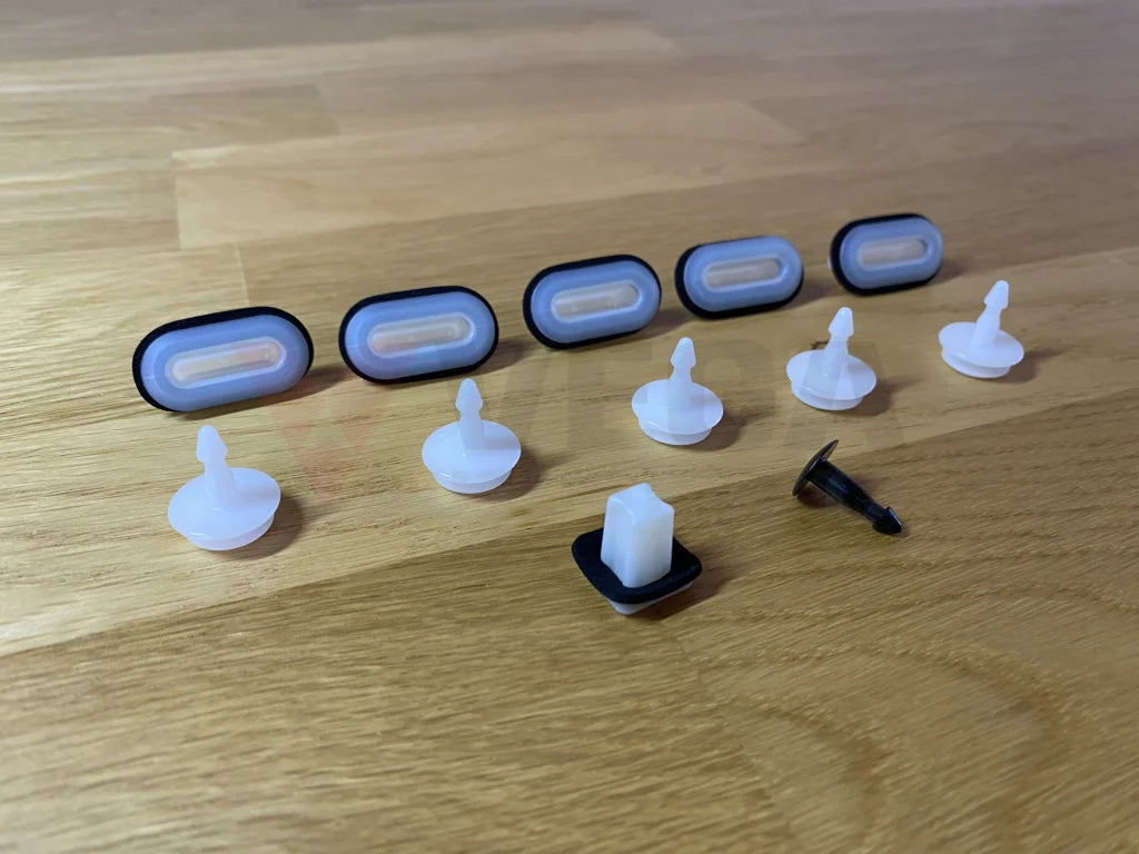 Front Cowl Panel Clip Set (12-Piece) To Suit Nissan Silvia S14 / S15 Models Exterior