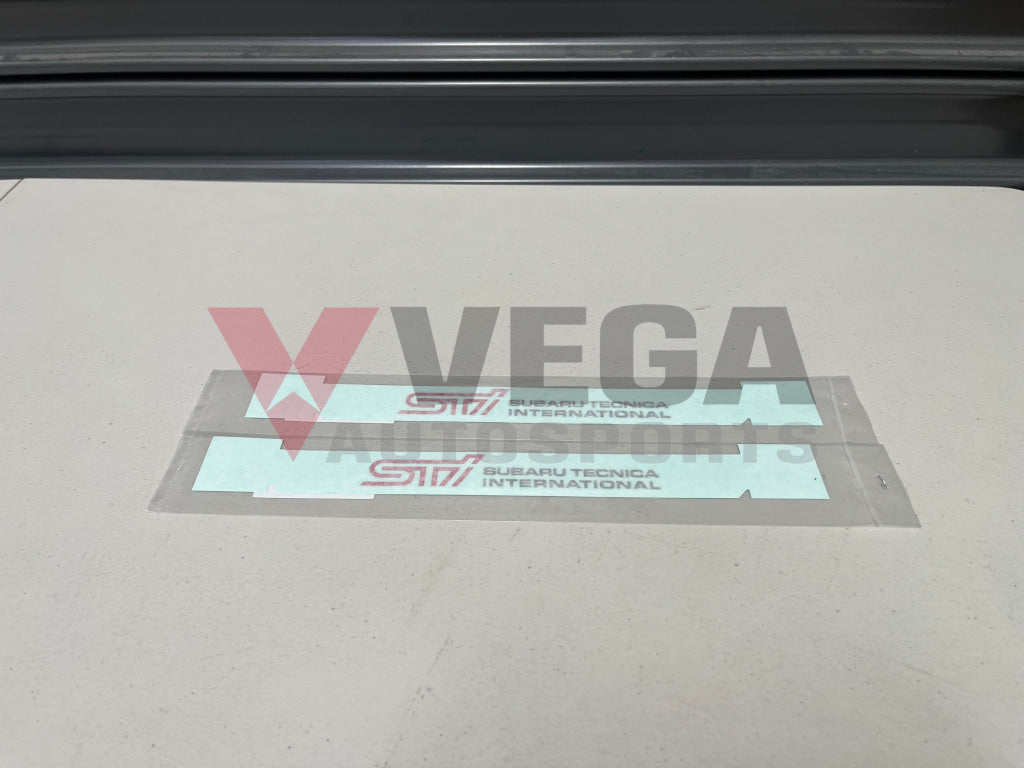 Front Door Sti Decal Set To Suit Subaru Impreza Wrx Sti Gdb 05-07 93063Fe030 Emblems Badges And