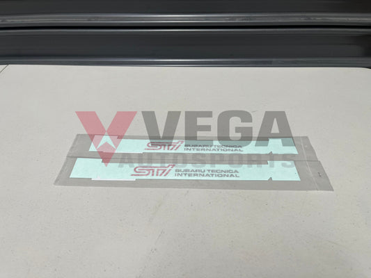 Front Door Sti Decal Set To Suit Subaru Impreza Wrx Sti Gdb 05-07 93063Fe030 Emblems Badges And