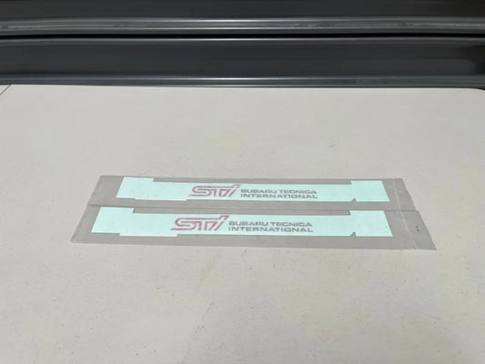 Front Door Sti Decal Set To Suit Subaru Impreza Wrx Sti Gdb 05-07 93063Fe030 Emblems Badges And