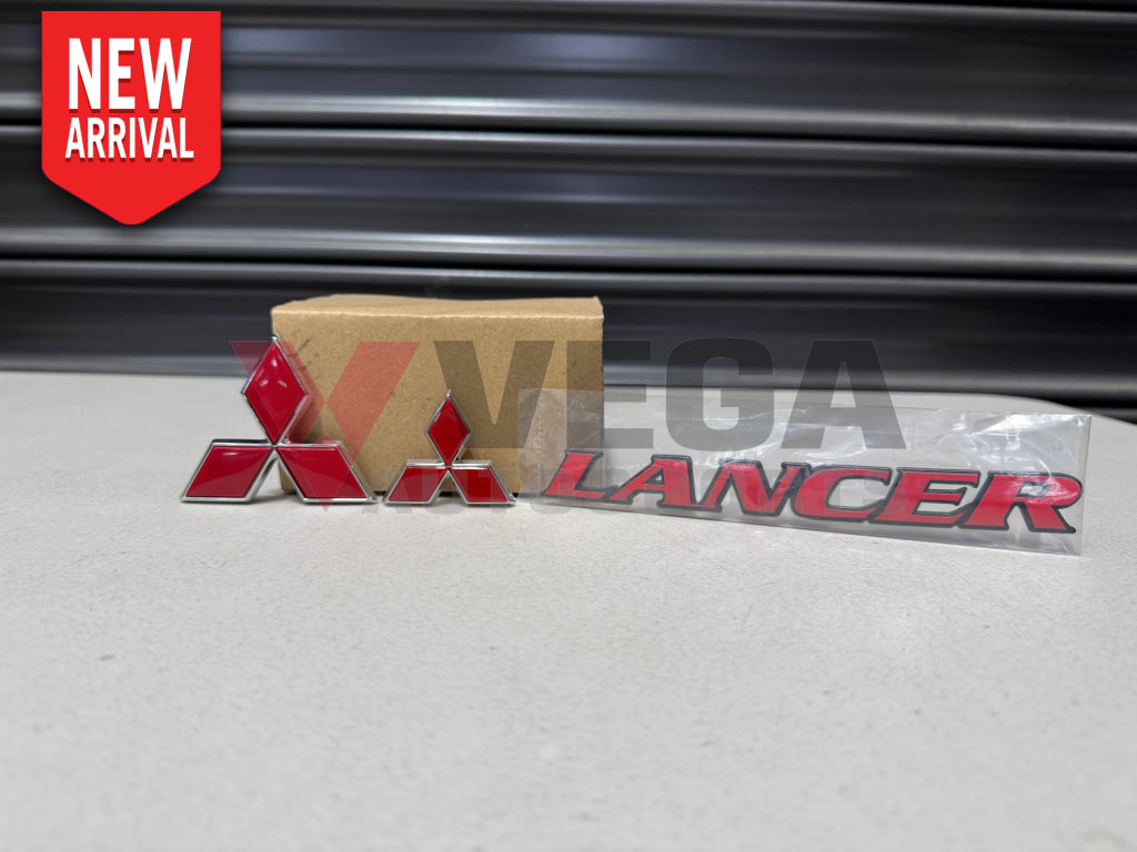 Front Grill Emblem / Lancer Rear Emblem and Rear Boot Emblem to suit Mitsubishi Lancer Evolution 6 & 6.5 TME Emblems