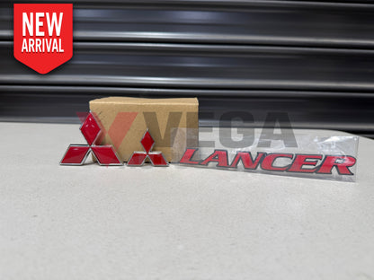 Front Grill Emblem / Lancer Rear Emblem and Rear Boot Emblem to suit Mitsubishi Lancer Evolution 6 & 6.5 TME Emblems